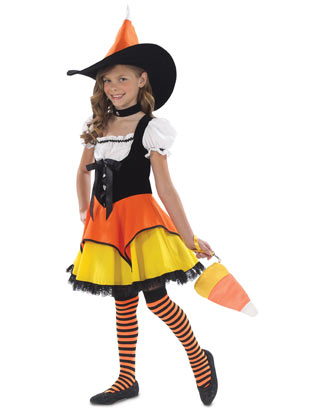 Candy Corn Witch Costume